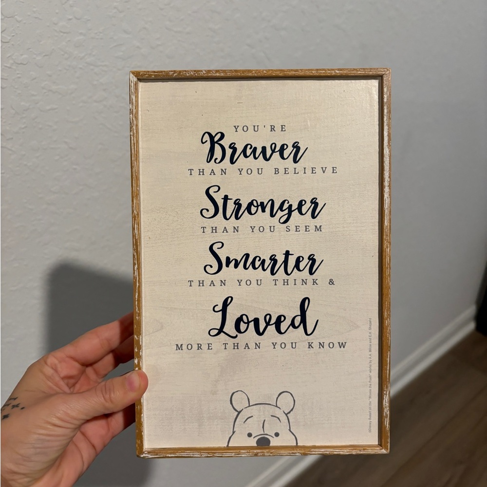 Winne the pooh sign
